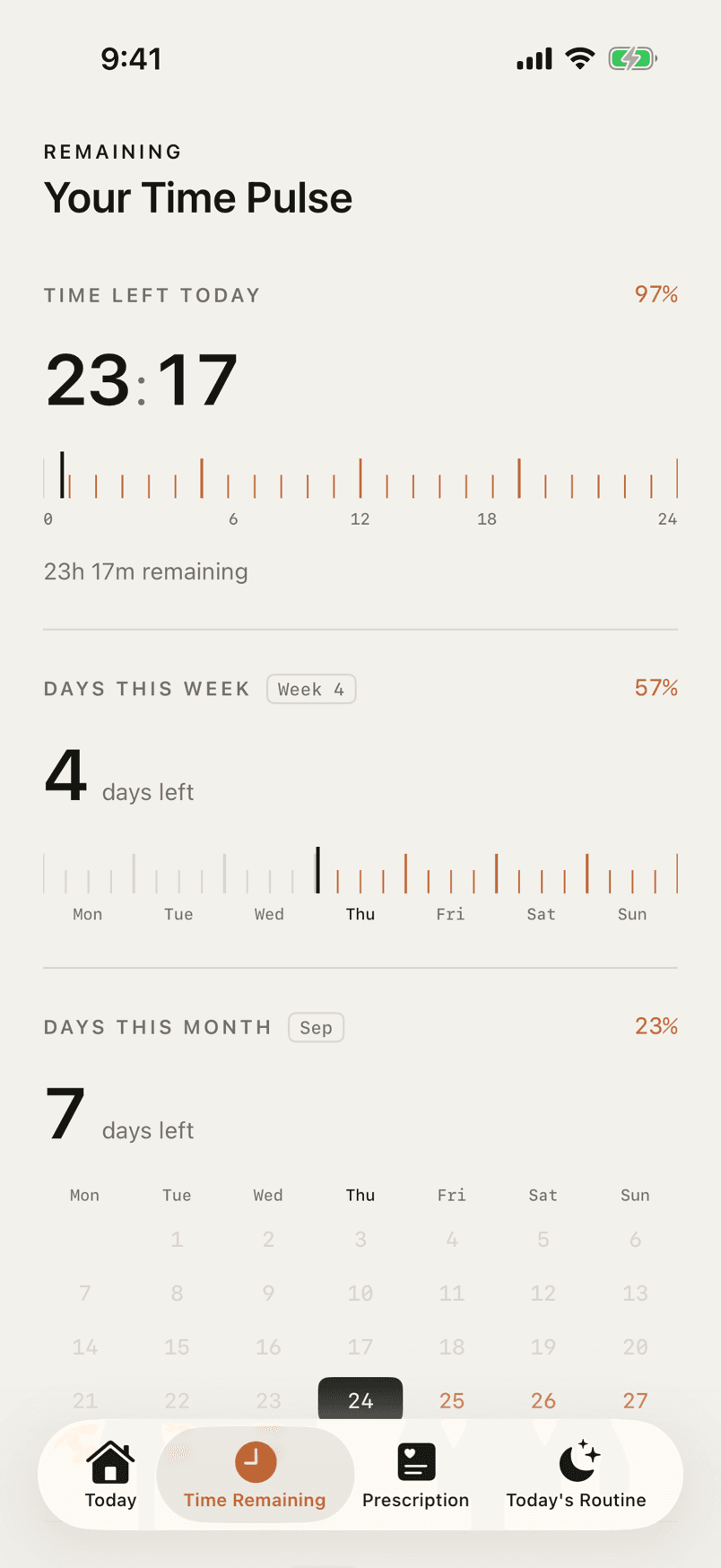 Time left